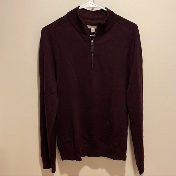Nordstrom Other - Nordstrom mens extra fine merino wool quarter zip sweater small